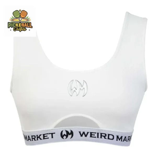 Women’s Weird Market Brilliant White Pickleball Tank Top